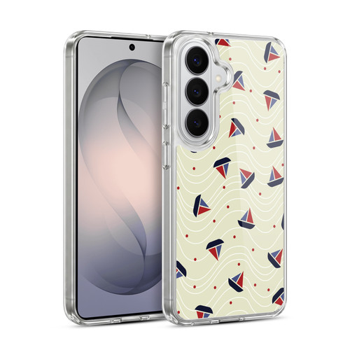 Head Case Designs Marine Patterns 1 Boat Soft Gel Case for Samsung Galaxy S26