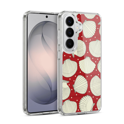 Head Case Designs Marine Patterns 1 Sea Shells Soft Gel Case for Samsung Galaxy S26