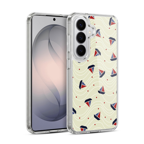 Head Case Designs Marine Patterns 1 Boat Soft Gel Case for Samsung Galaxy S26 Plus