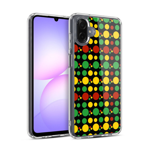 Head Case Designs Rasta Colour Patterns Circle Soft Gel Case for Samsung Galaxy A07 4G