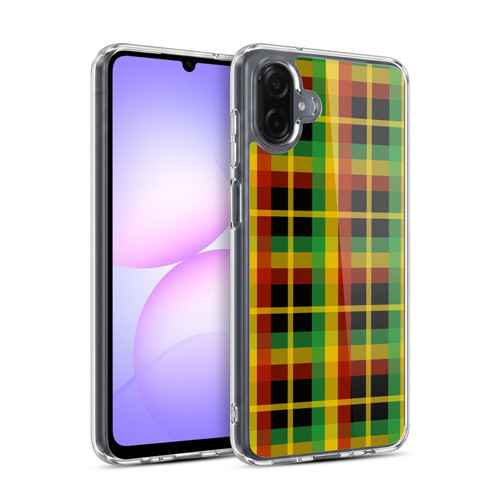 Head Case Designs Rasta Colour Patterns Plaid Soft Gel Case for Samsung Galaxy A07 4G