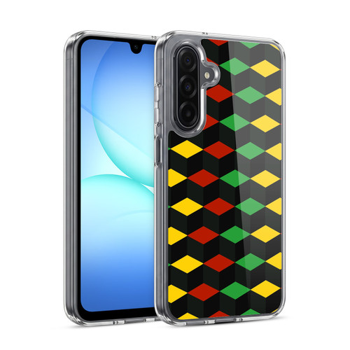 Head Case Designs Rasta Colour Patterns Cubism Soft Gel Case for Samsung Galaxy A17 4G / 5G
