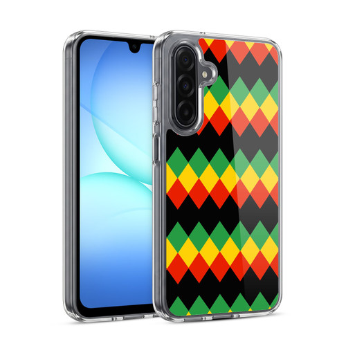 Head Case Designs Rasta Colour Patterns Diamond Soft Gel Case for Samsung Galaxy A17 4G / 5G