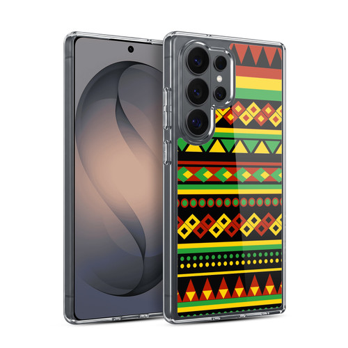 Head Case Designs Rasta Colour Patterns Aztec Soft Gel Case for Samsung Galaxy S26 Ultra
