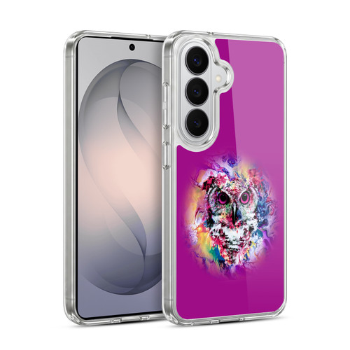 Riza Peker Animal Abstract Neon Owl Soft Gel Case for Samsung Galaxy S26