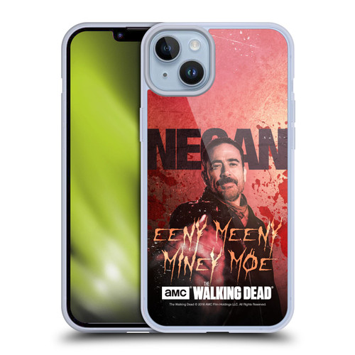AMC The Walking Dead Negan Eeny Miney Coloured Soft Gel Case for Apple iPhone 14 Plus
