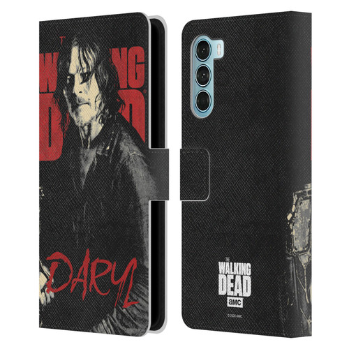 AMC The Walking Dead Season 10 Character Portraits Daryl Leather Book Wallet Case Cover For Motorola Edge S30 / Moto G200 5G