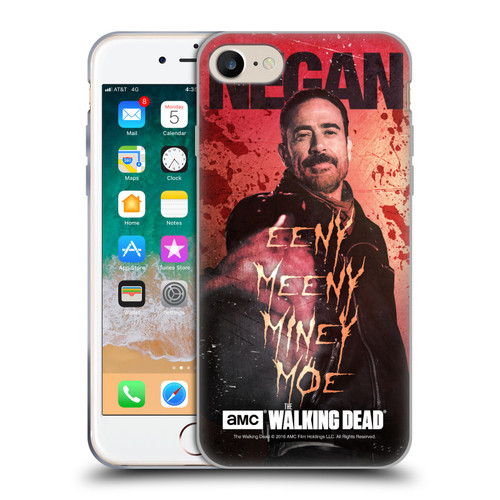 AMC The Walking Dead Negan Eeny Miney Coloured Soft Gel Case for Apple iPhone 7 / 8 / SE 2020 & 2022