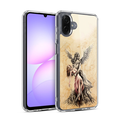 Sarah Richter Gothic Stone Angel Soft Gel Case for Samsung Galaxy A07 4G