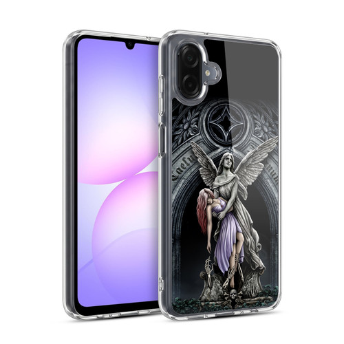 Sarah Richter Gothic Stone Angel With Skull Soft Gel Case for Samsung Galaxy A07 4G