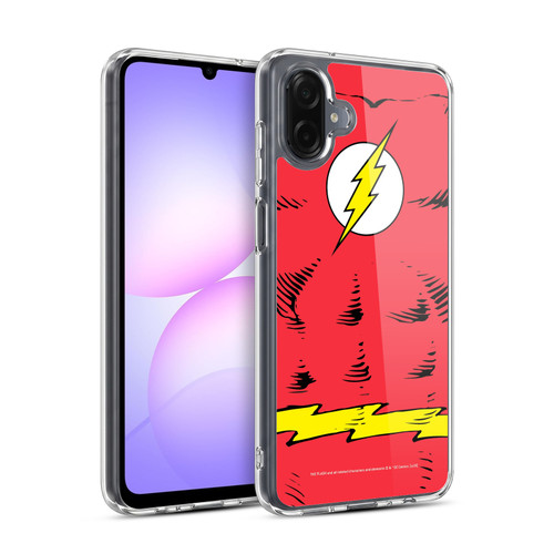 The Flash DC Comics Logo Costume Soft Gel Case for Samsung Galaxy A07 4G