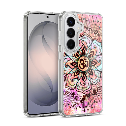 Head Case Designs Om Pink Spatter Soft Gel Case for Samsung Galaxy S26