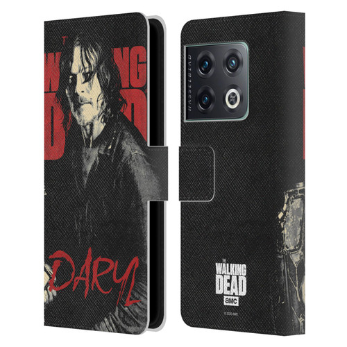 AMC The Walking Dead Season 10 Character Portraits Daryl Leather Book Wallet Case Cover For OnePlus 10 Pro