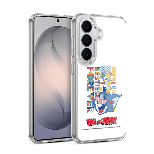 Tom and Jerry Color Blocks Besties Forever Soft Gel Case for Samsung Galaxy S26