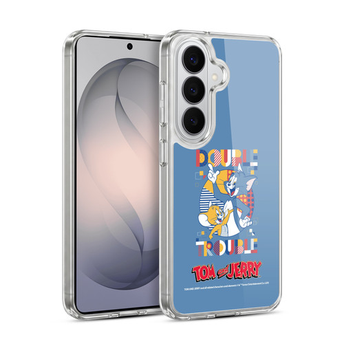 Tom and Jerry Color Blocks Double Trouble Soft Gel Case for Samsung Galaxy S26