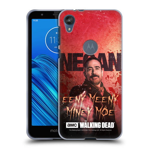 AMC The Walking Dead Negan Eeny Miney Coloured Soft Gel Case for Motorola Moto E6