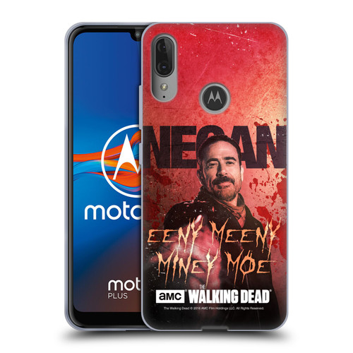 AMC The Walking Dead Negan Eeny Miney Coloured Soft Gel Case for Motorola Moto E6 Plus
