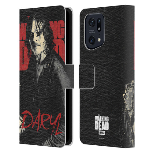 AMC The Walking Dead Season 10 Character Portraits Daryl Leather Book Wallet Case Cover For OPPO Find X5 Pro