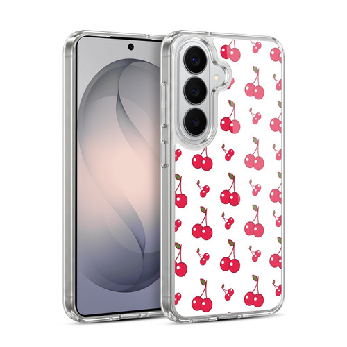 Head Case Designs Fruit Patterns Cherries Soft Gel Case for Samsung Galaxy S26 Plus