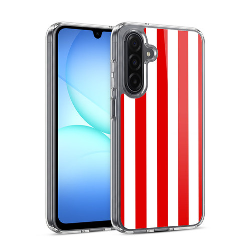 Head Case Designs Vertical Stripes Cherry Red Soft Gel Case for Samsung Galaxy A17 4G / 5G