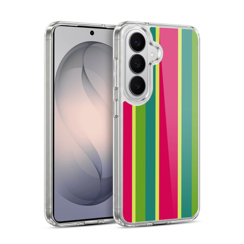 Head Case Designs Vertical Stripes Watermelon Soft Gel Case for Samsung Galaxy S26