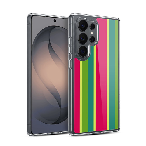 Head Case Designs Vertical Stripes Watermelon Soft Gel Case for Samsung Galaxy S26 Ultra