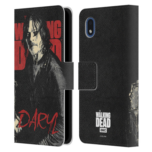 AMC The Walking Dead Season 10 Character Portraits Daryl Leather Book Wallet Case Cover For Samsung Galaxy A01 Core (2020)