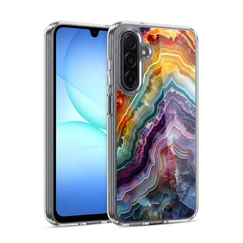 Haroulita Agates Stripes Soft Gel Case for Samsung Galaxy A17 4G / 5G