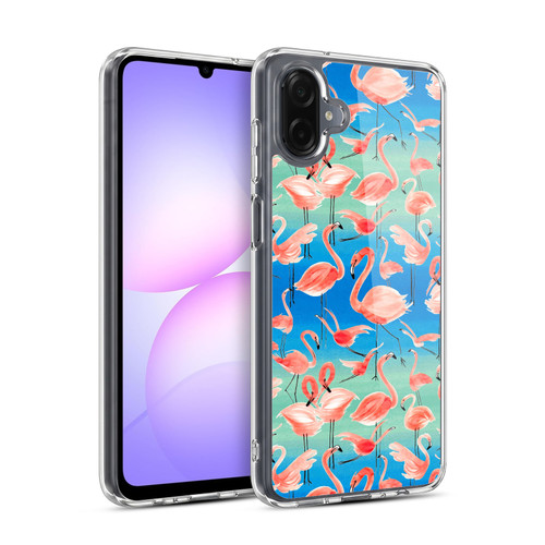 Ninola Patterns Flamingos Soft Gel Case for Samsung Galaxy A07 4G