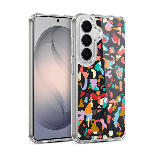 Ninola Patterns Imaginary Geo Animals Black Soft Gel Case for Samsung Galaxy S26