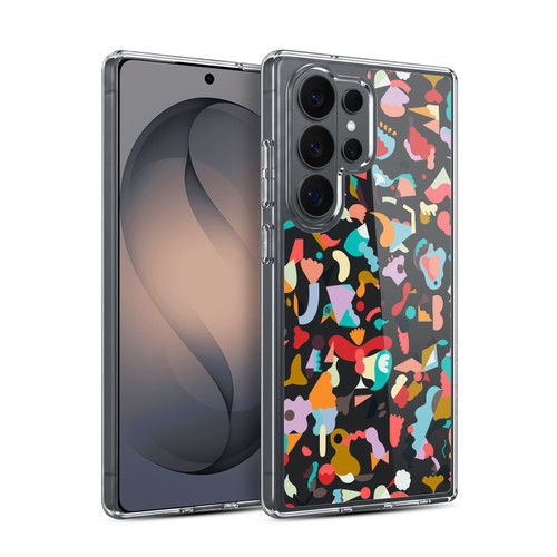 Ninola Patterns Imaginary Geo Animals Black Soft Gel Case for Samsung Galaxy S26 Ultra