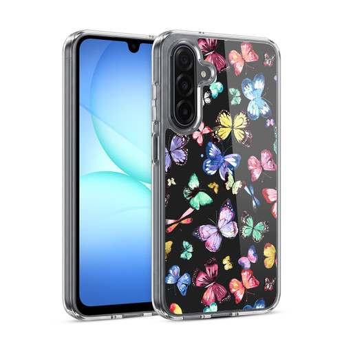 Ninola Patterns 4 Butterflies Black Multi Soft Gel Case for Samsung Galaxy A17 4G / 5G