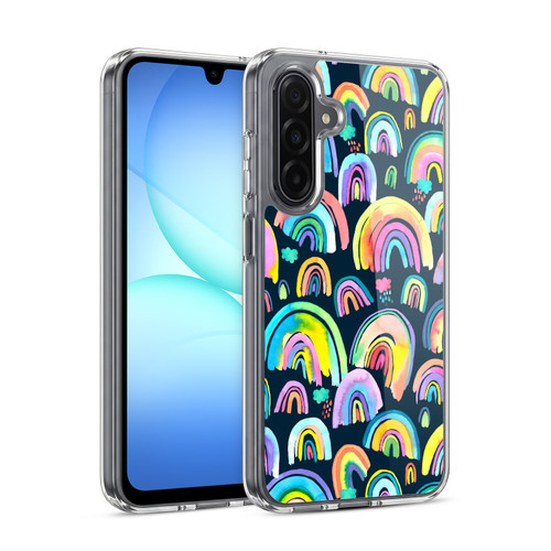 Ninola Patterns 4 New Rainbows Navy Multi Soft Gel Case for Samsung Galaxy A17 4G / 5G