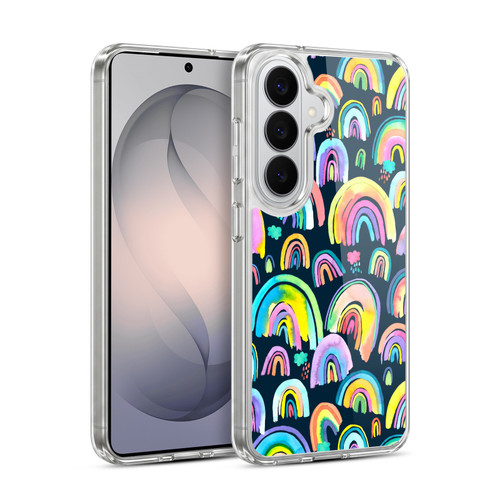 Ninola Patterns 4 New Rainbows Navy Multi Soft Gel Case for Samsung Galaxy S26
