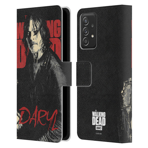 AMC The Walking Dead Season 10 Character Portraits Daryl Leather Book Wallet Case Cover For Samsung Galaxy A52 / A52s / 5G (2021)