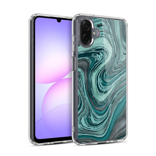 LebensArt Gemstone Marble Shiny River Soft Gel Case for Samsung Galaxy A07 4G