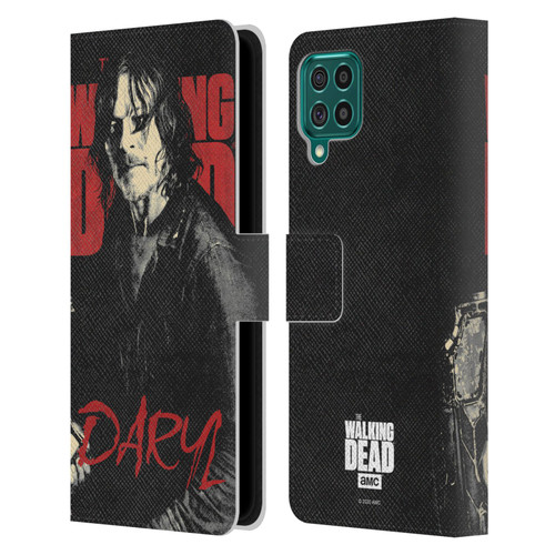 AMC The Walking Dead Season 10 Character Portraits Daryl Leather Book Wallet Case Cover For Samsung Galaxy F62 (2021)