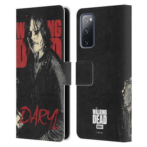 AMC The Walking Dead Season 10 Character Portraits Daryl Leather Book Wallet Case Cover For Samsung Galaxy S20 FE / 5G