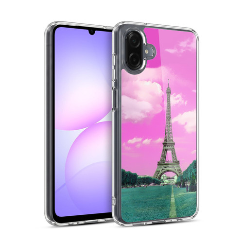 LebensArt Pastels Pink Paris Soft Gel Case for Samsung Galaxy A07 4G