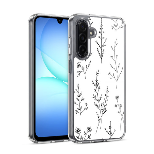 Anis Illustration Wildflowers White Soft Gel Case for Samsung Galaxy A17 4G / 5G