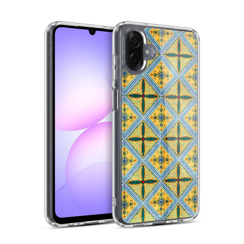 Head Case Designs Arabesque Pattern Ceramic Soft Gel Case for Samsung Galaxy A07 4G / A08 4G