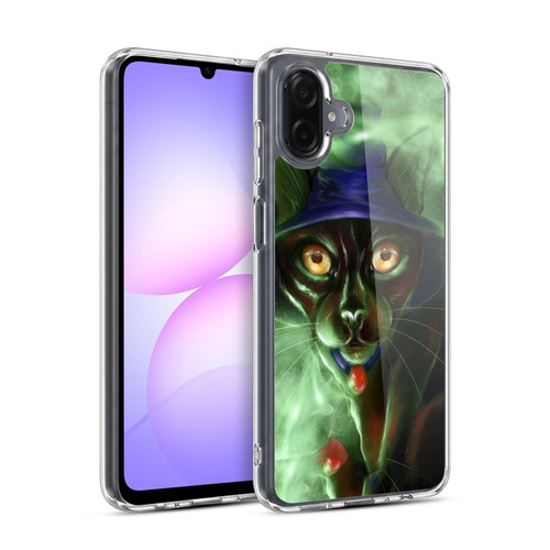 Ash Evans Black Cats Conjuring Magic Soft Gel Case for Samsung Galaxy A07 4G