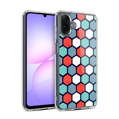 Cat Coquillette Patterns 6 Honeycomb Coral Soft Gel Case for Samsung Galaxy A07 4G