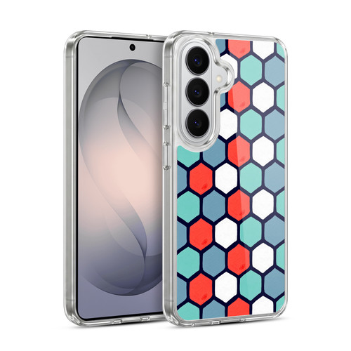 Cat Coquillette Patterns 6 Honeycomb Coral Soft Gel Case for Samsung Galaxy S26