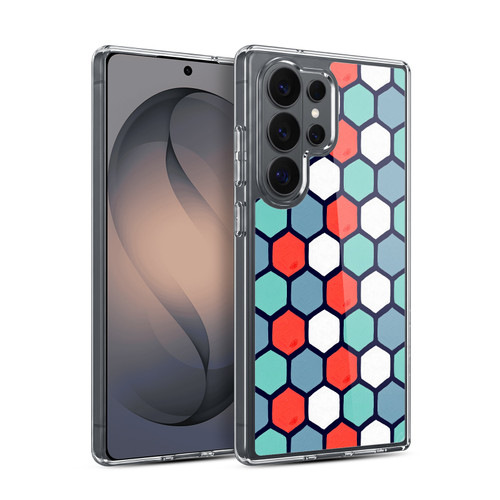 Cat Coquillette Patterns 6 Honeycomb Coral Soft Gel Case for Samsung Galaxy S26 Ultra