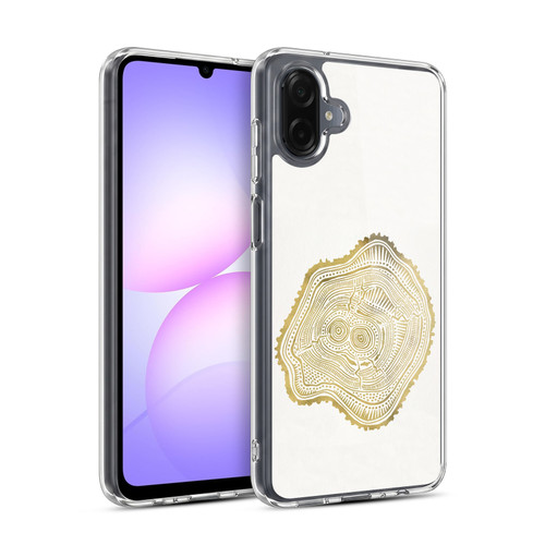 Cat Coquillette Nature Gold Peach Leaf Soft Gel Case for Samsung Galaxy A07 4G
