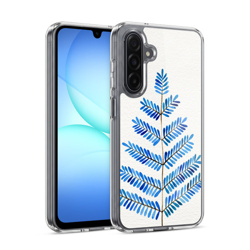 Cat Coquillette Nature Leaflets Blue Soft Gel Case for Samsung Galaxy A17 4G / 5G