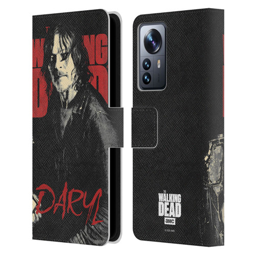 AMC The Walking Dead Season 10 Character Portraits Daryl Leather Book Wallet Case Cover For Xiaomi 12 Pro