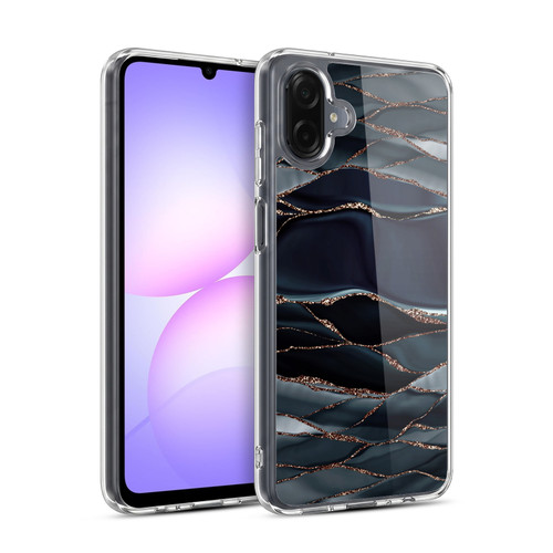 UtArt Dark Night Marble Waves Soft Gel Case for Samsung Galaxy A07 4G