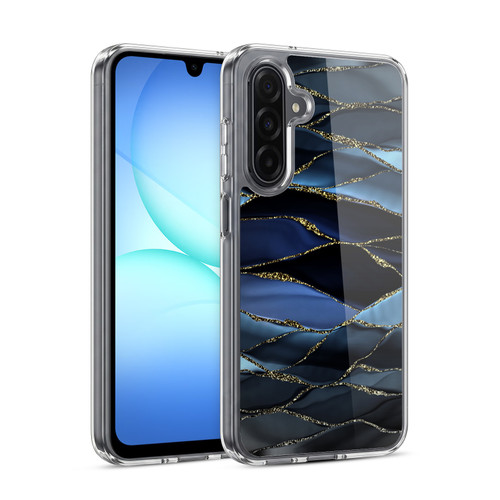 UtArt Dark Night Marble Deep Sparkle Waves Soft Gel Case for Samsung Galaxy A17 4G / 5G
